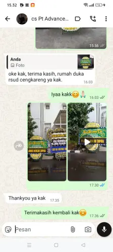 Testimonial Papan Bunga Pernikahan cileduk