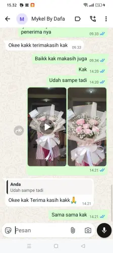 Testimonial Buket Bunga cileduk