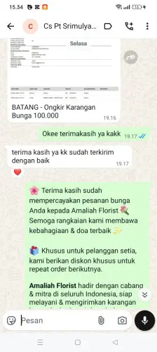 Testimonial Papan Bunga cileduk