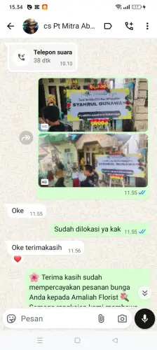 Testimonial Papan Bunga cileduk