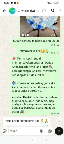 Testimonial Standing Flower cileduk