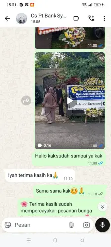 Testimonial Papan Bunga cileduk